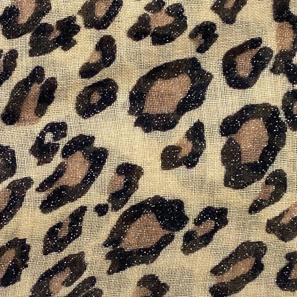 The Children’s Place sparkly leopard print scarf girls OS Barbie girlhoodcore